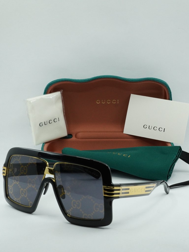 Gucci Gg0900s 001 Aviator Sunglasses - Black\Grey